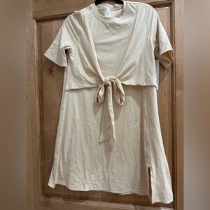 NWT Lululemon Athletica Cotton Wrap-front T-shirt dress